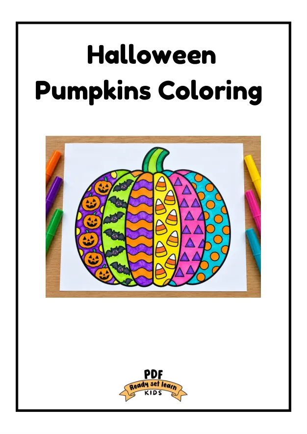 Halloween coloring printable page 1 of 7