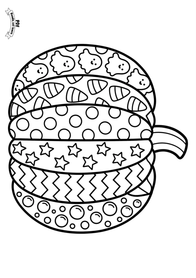 Halloween coloring printable page 3 of 7