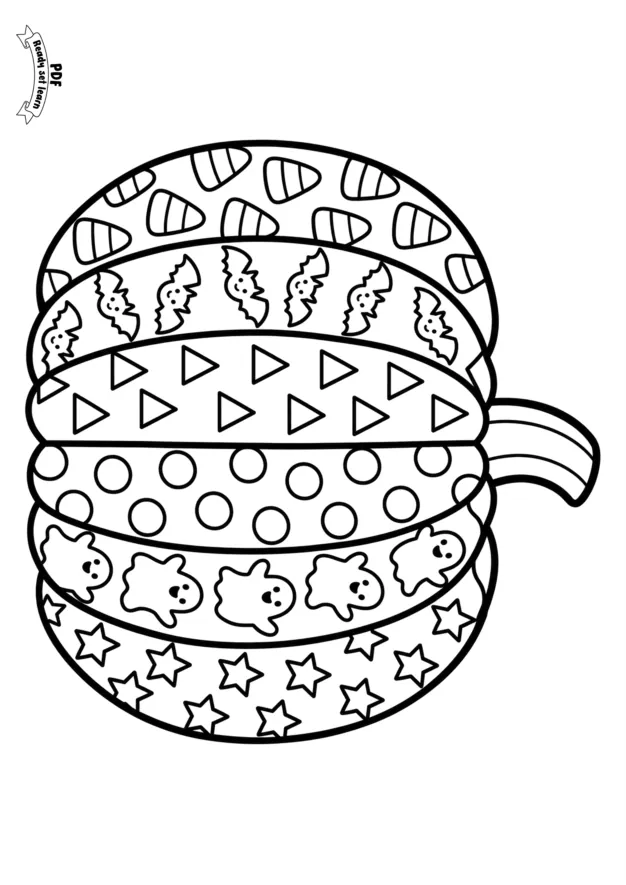 Halloween coloring printable page 5 of 7