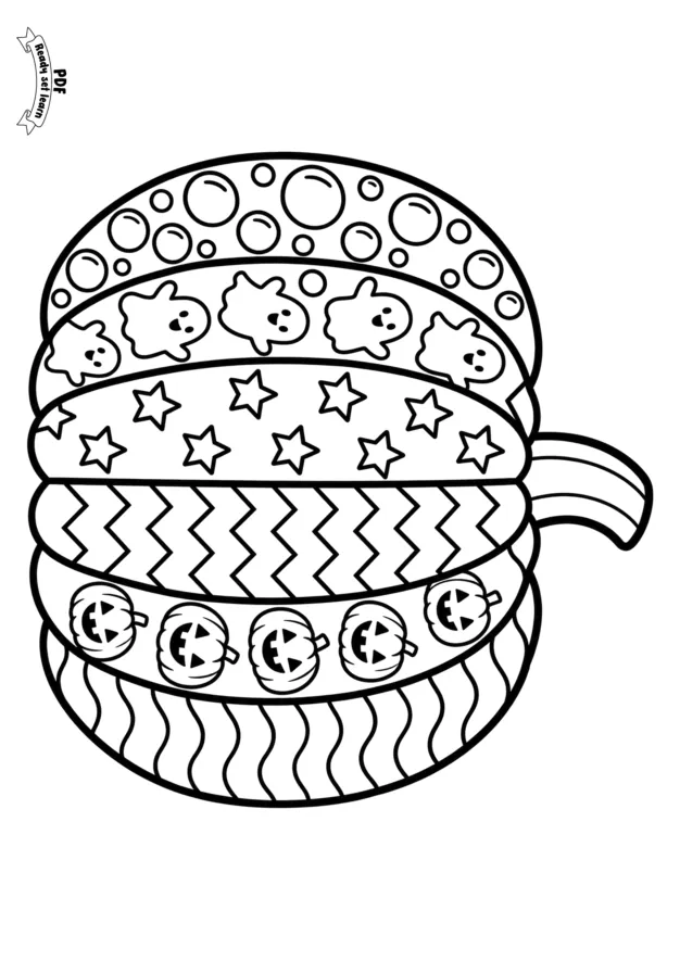 Halloween coloring printable page 6 of 7